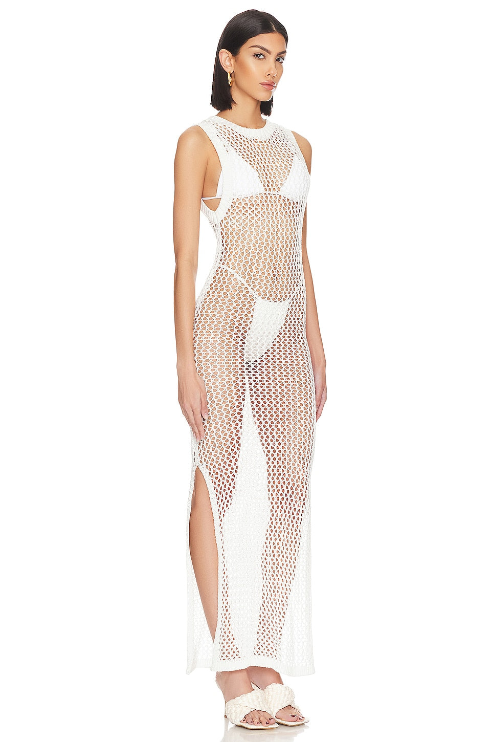 Beach Riot, Holly Dress in White