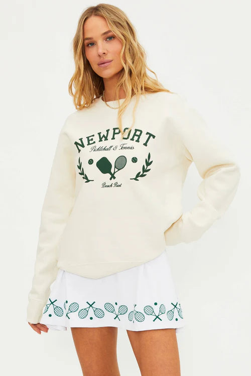 Beach Riot, Newport Beach Pickle Ball Crewneck Sweatshirt