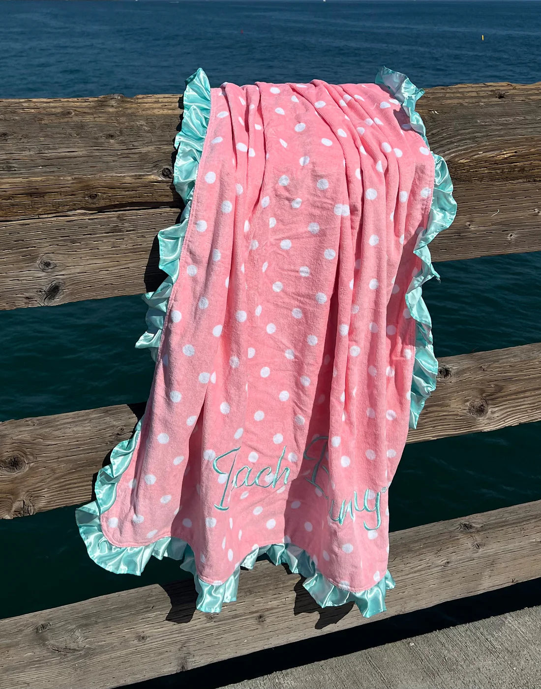 Beach Bunny Swimwear, Beach Towel, Summer Dot Beach Towel