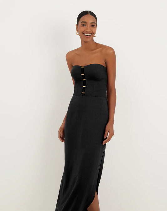 Vix Swimwear, Emilia Midi Black Dress