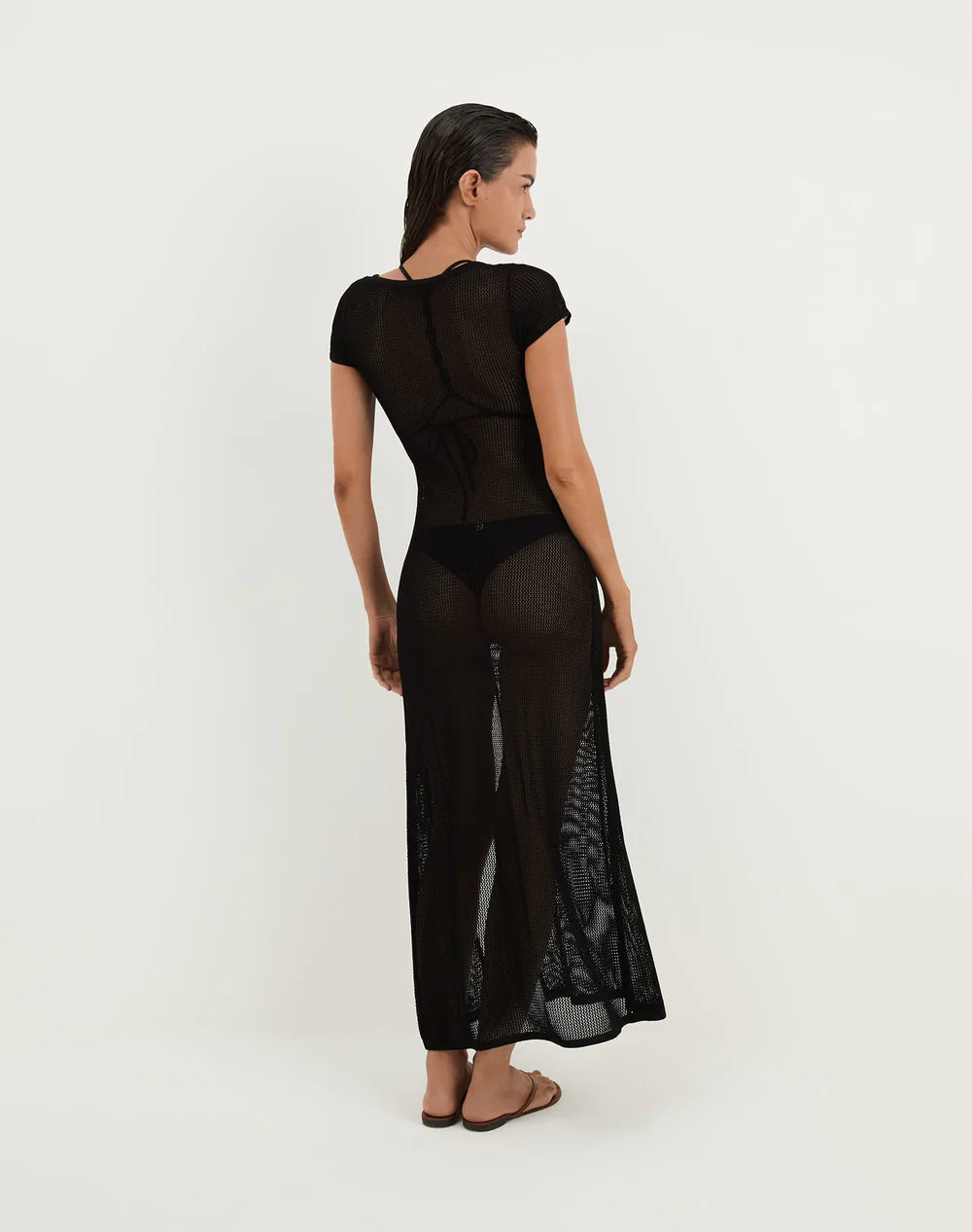 Vix Swimwear, Sylvie Long Cover Up in Black