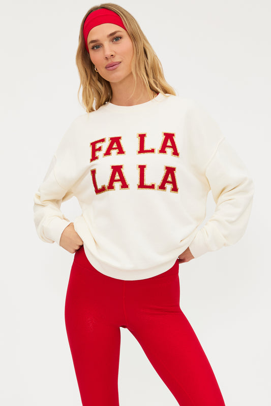 Beach Riot, Devyn Oversized Sweatshirt Frosted FA LA LA