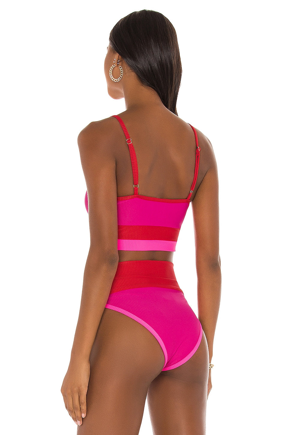 Beach Riot, Emmy Bottom in Fuchsia Pink