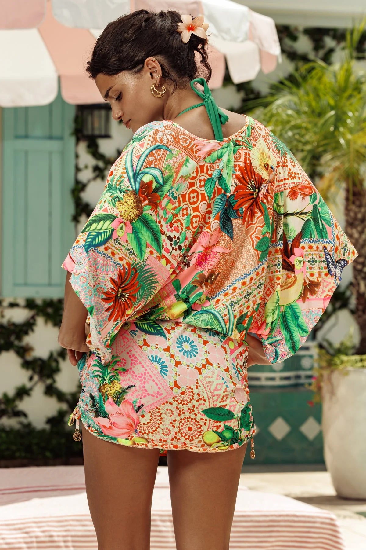 Luli Fama Swimwear, Opulent Eden, Cabana V Neck Dress