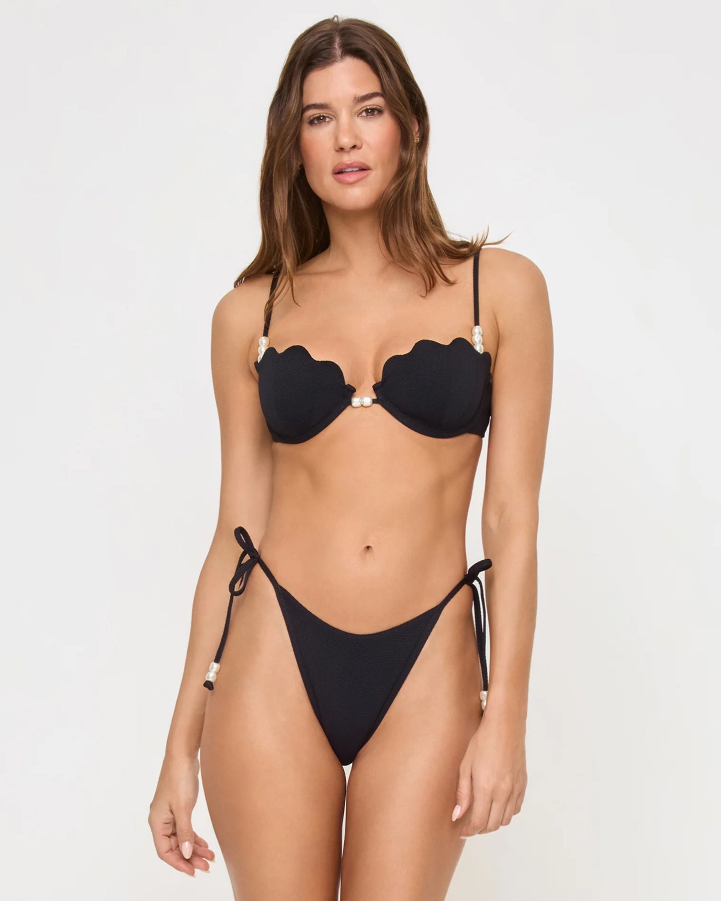 L-Space, Lucia Bikini Bottom in Black