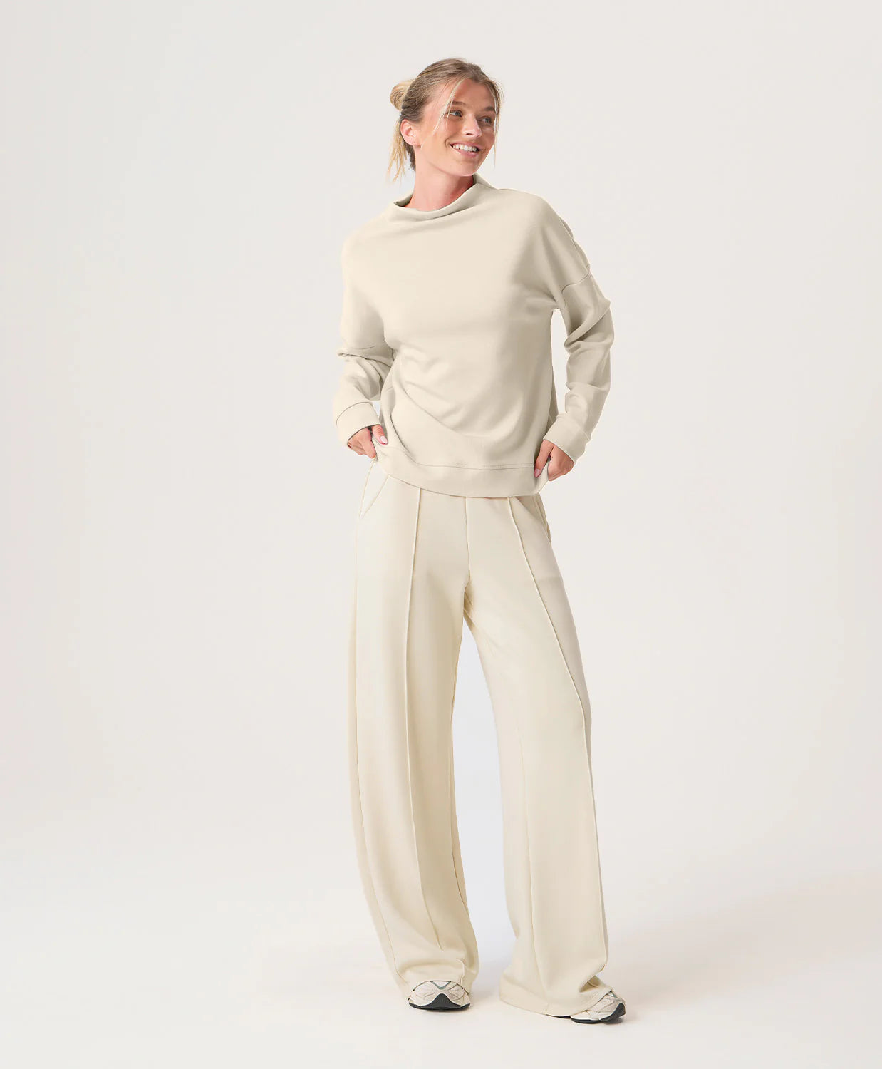 PQ, Black Get Away Top in Taupe